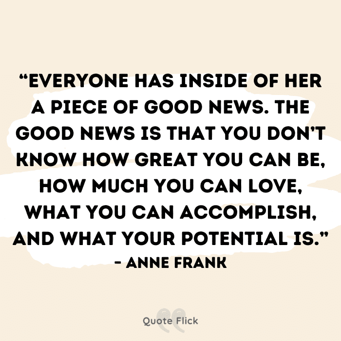 Anne Frank great woman quote